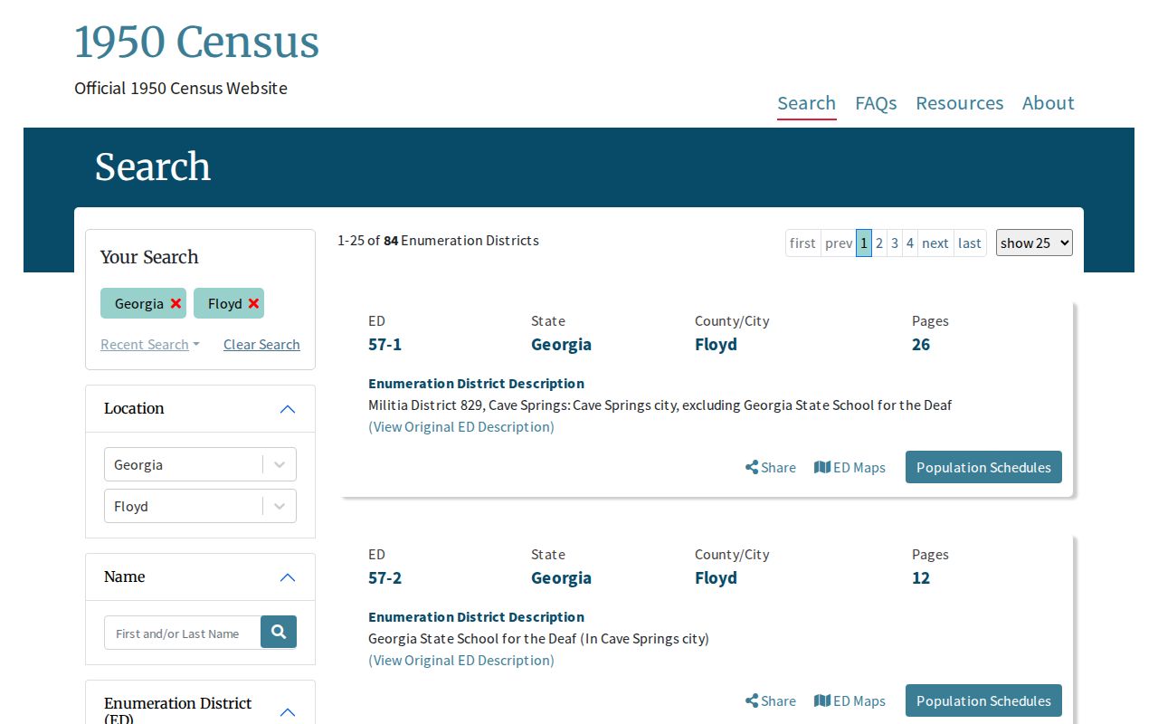 National Archives census search for Rome city directory research