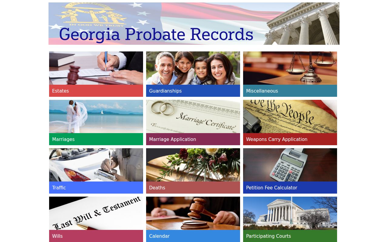 Georgia probate records search for Rome residents and heirs