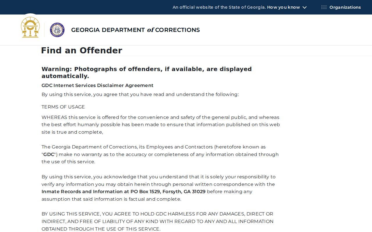 Georgia offender query used carefully in Rome neighbors research