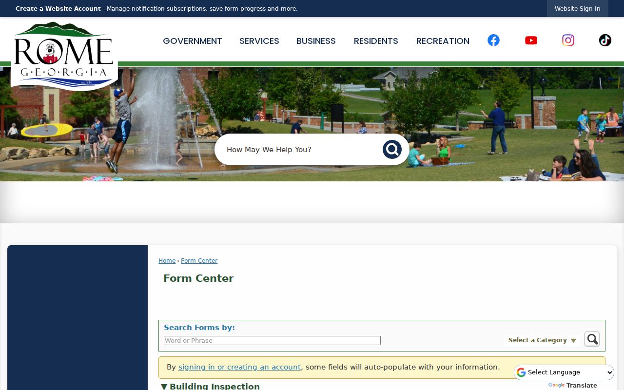 Rome Form Center for ZIP code directory record requests